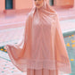 Signature Lace Prayer Robe - Peach
