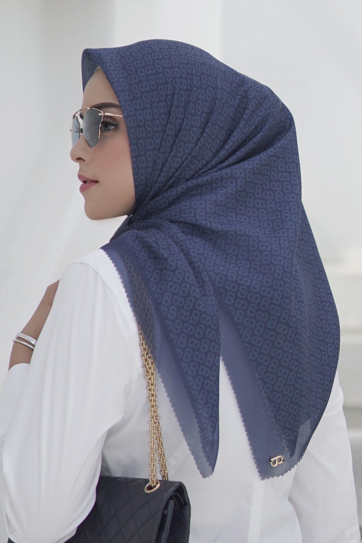 The Tapis Square - Oxford Blue