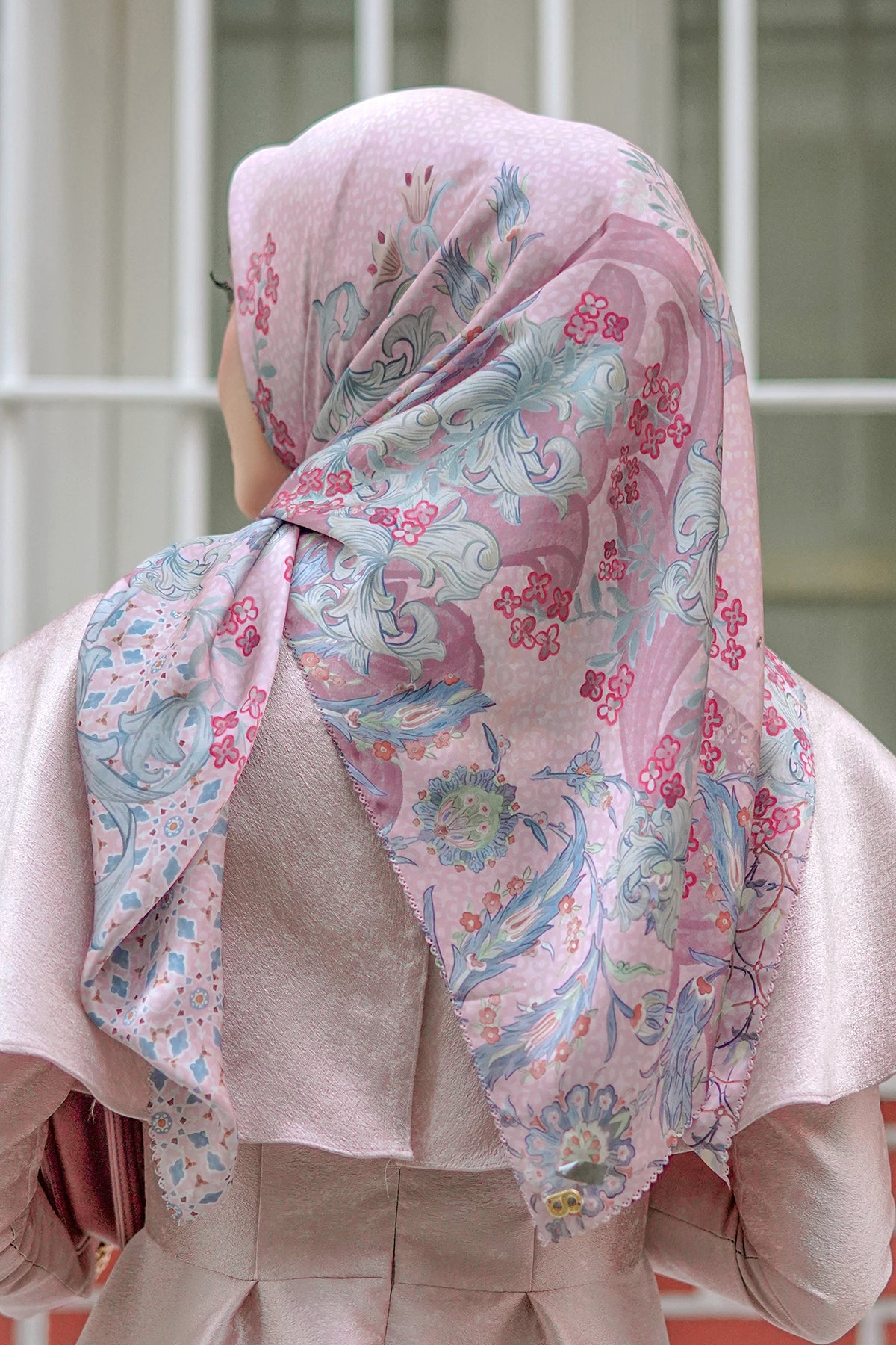 The Topkapi Satin Square - Rosewater