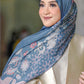 The Topkapi Satin Shawl - Royal Blue
