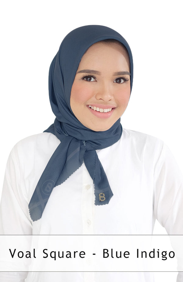 Voal Square in Blue Indigo