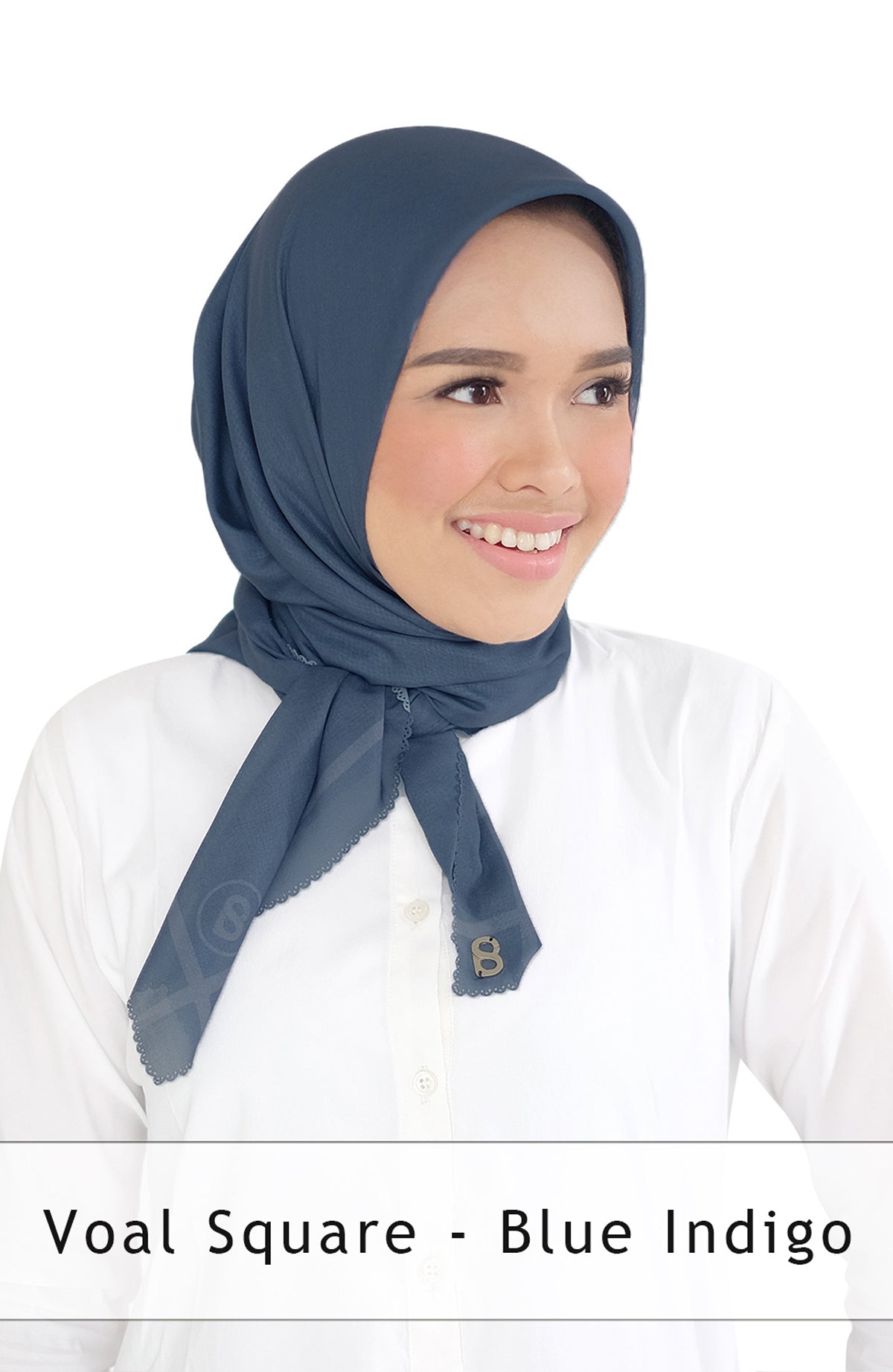 Voal Square in Blue Indigo