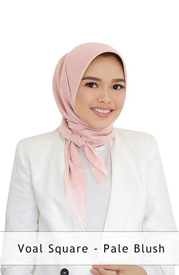 Voal Square in Pale Blush