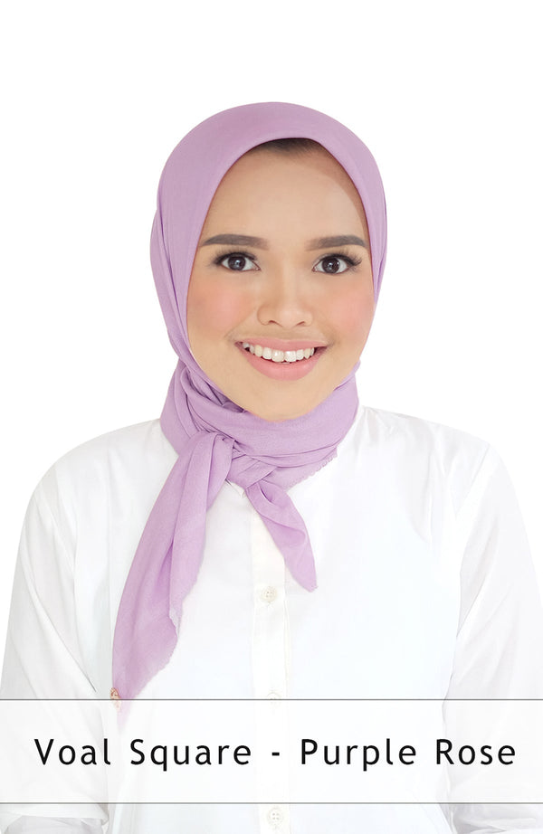 Voal Square in Purple Rose