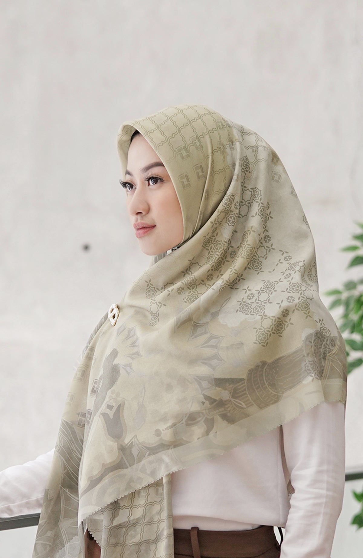 Medina Voal Square XL - Oyster