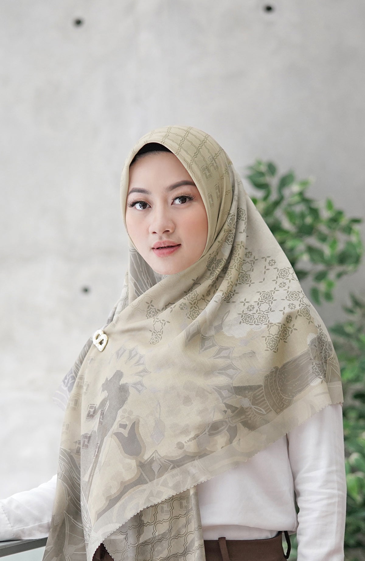 Medina Voal Square XL - Oyster