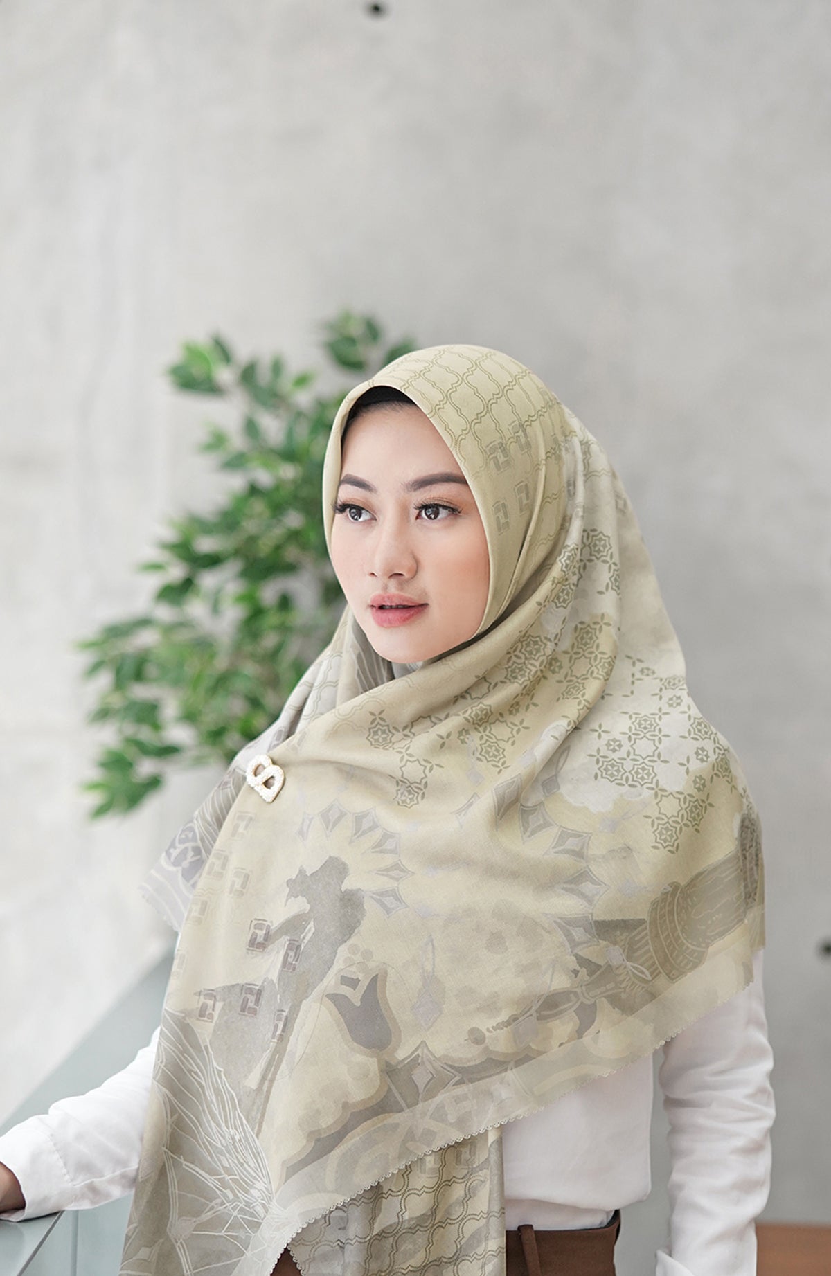 Medina Voal Square XL - Oyster