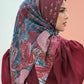 The Opuntia Voile Square - Red