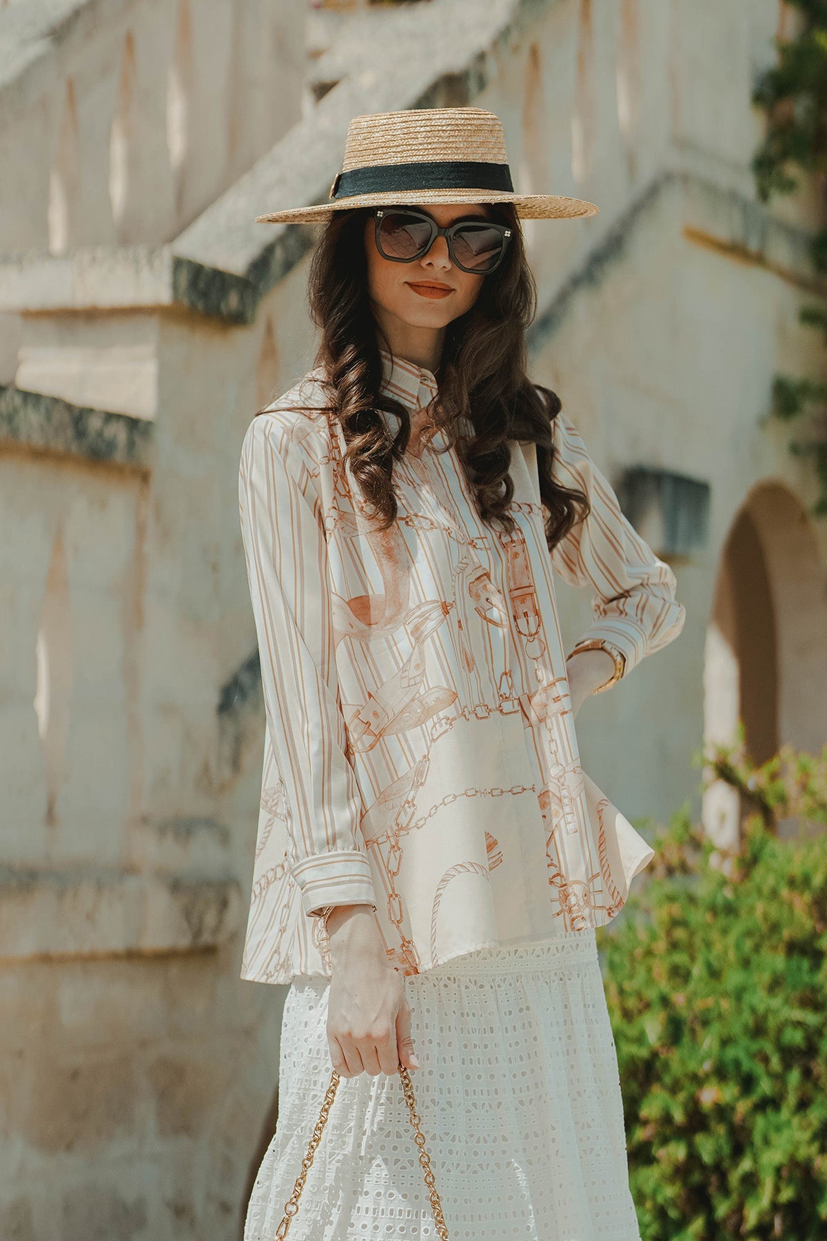 The Chain La Bella Cotton Shirt - Vanilla
