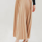 Tan Dear Pleats Skirt