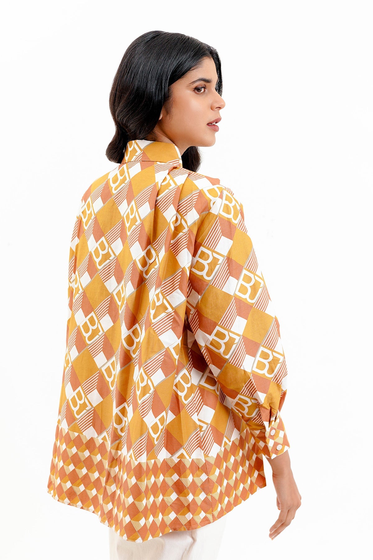 Imara Puff Sleeved Shirt - Mustard