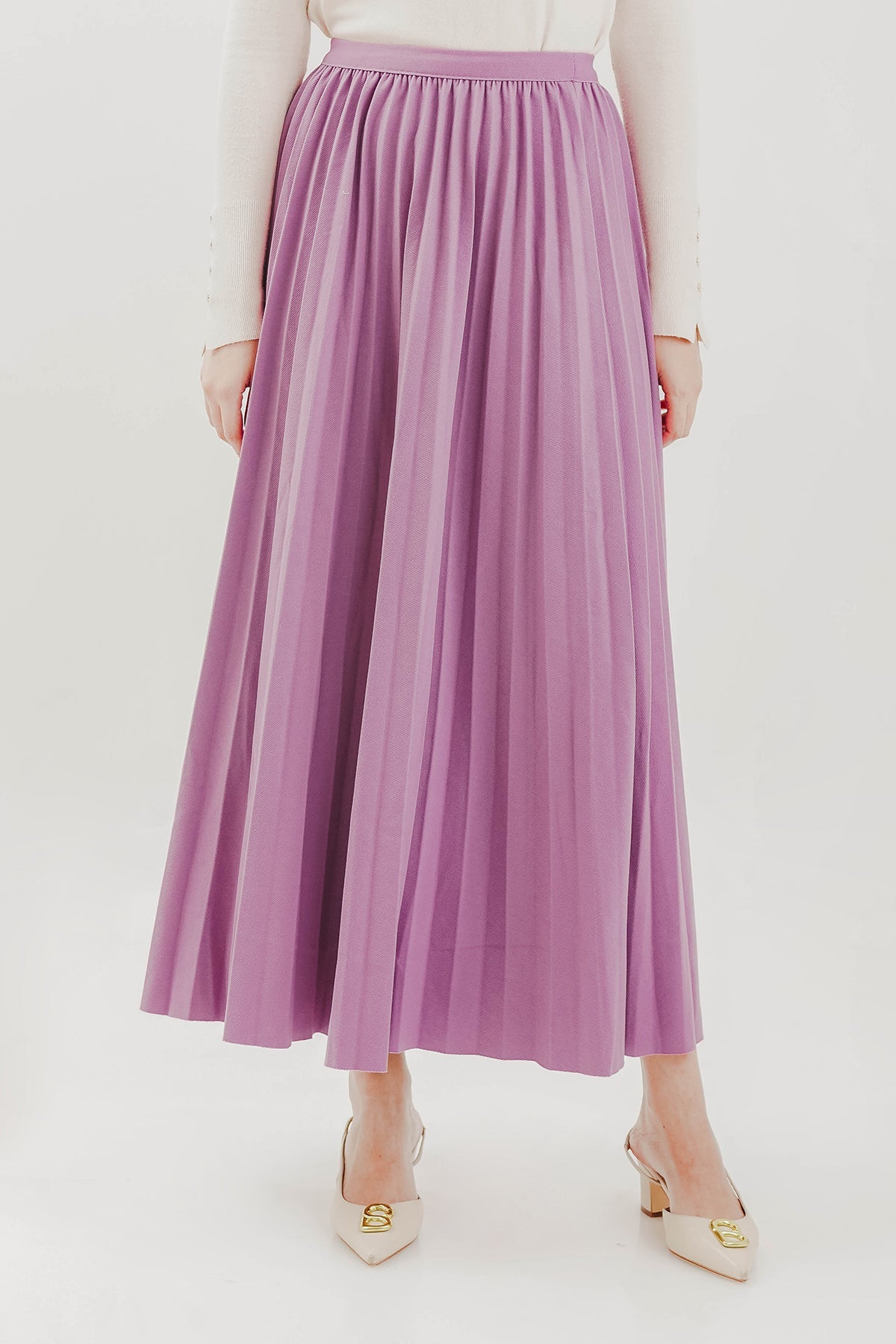 Dear Pleats Skirt - Purple