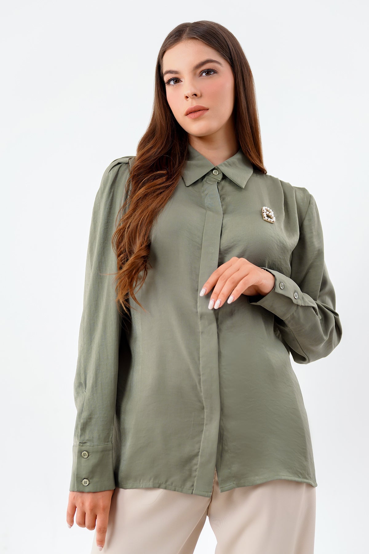 Sofia Shirt - Olive