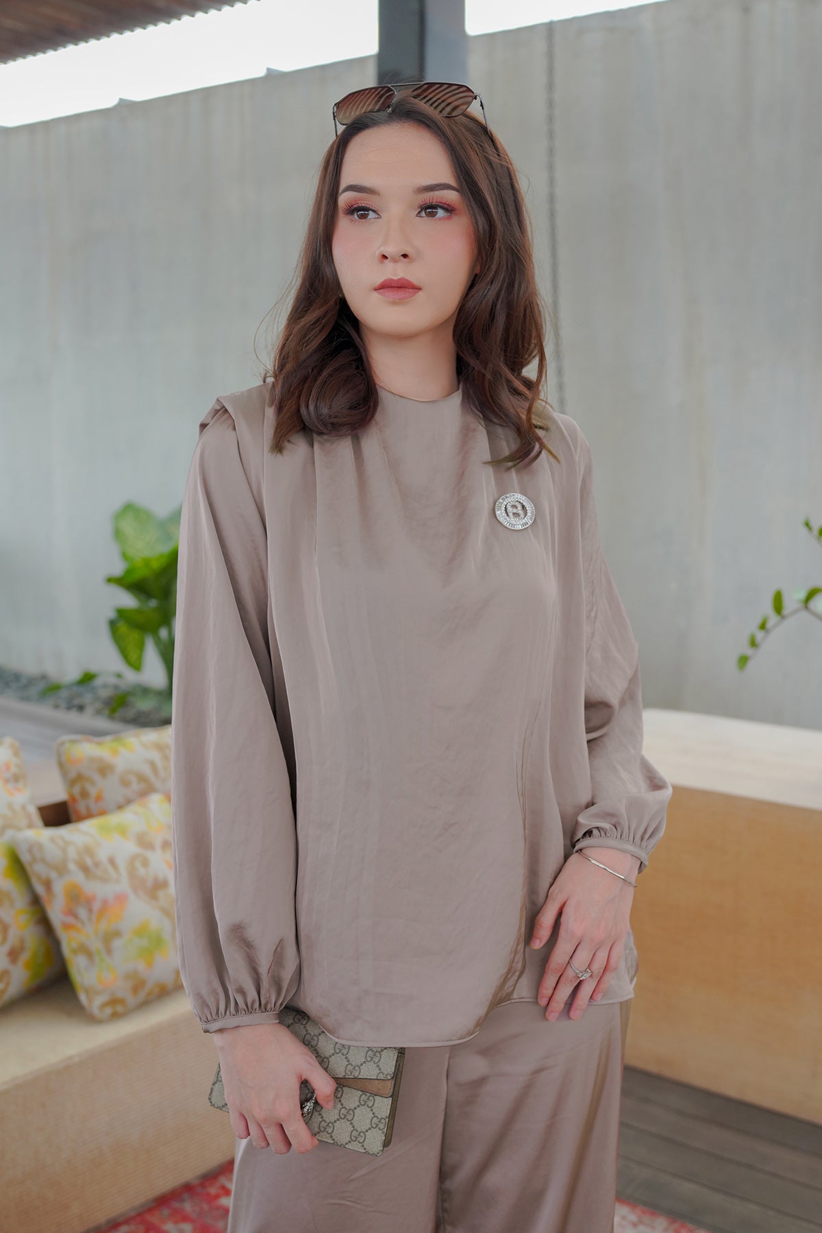 Mocha Lanna Blouse