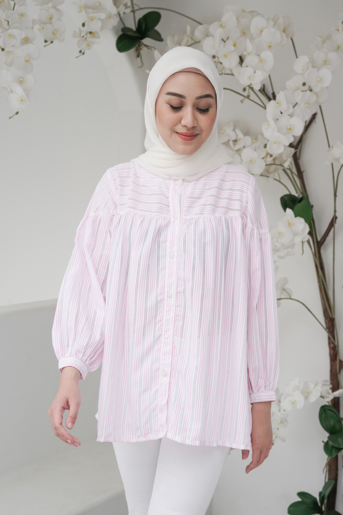 White-Pink Camilla Shirt