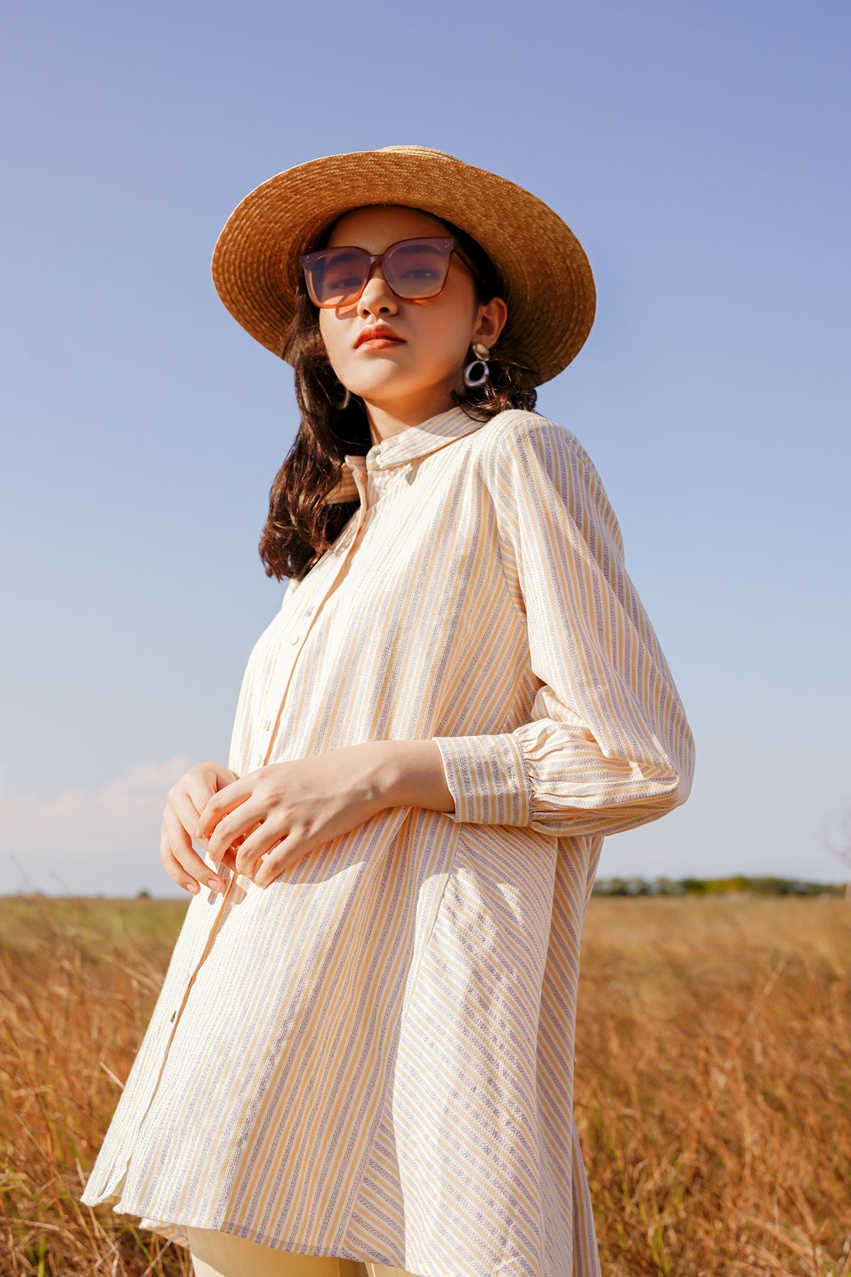 Double Button Shirt - Yellow