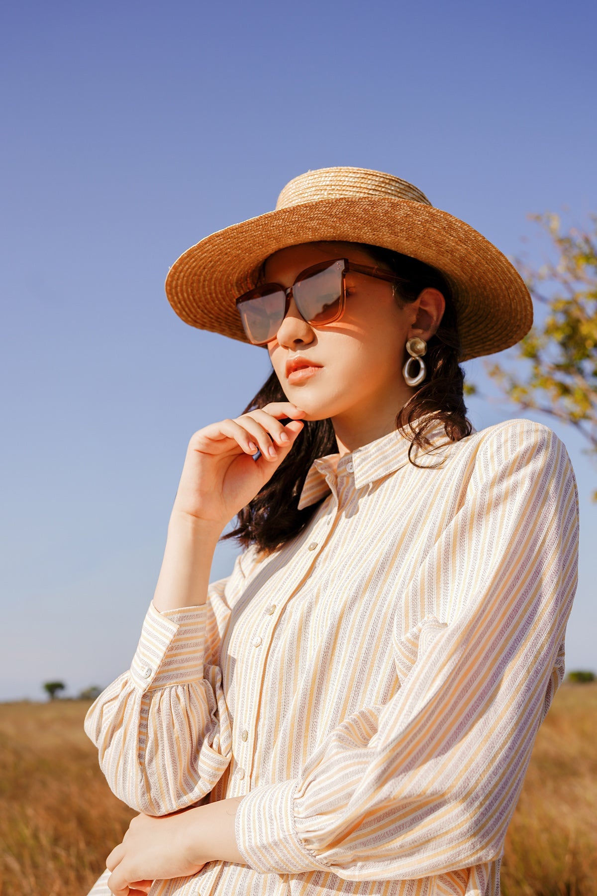 Double Button Shirt - Yellow