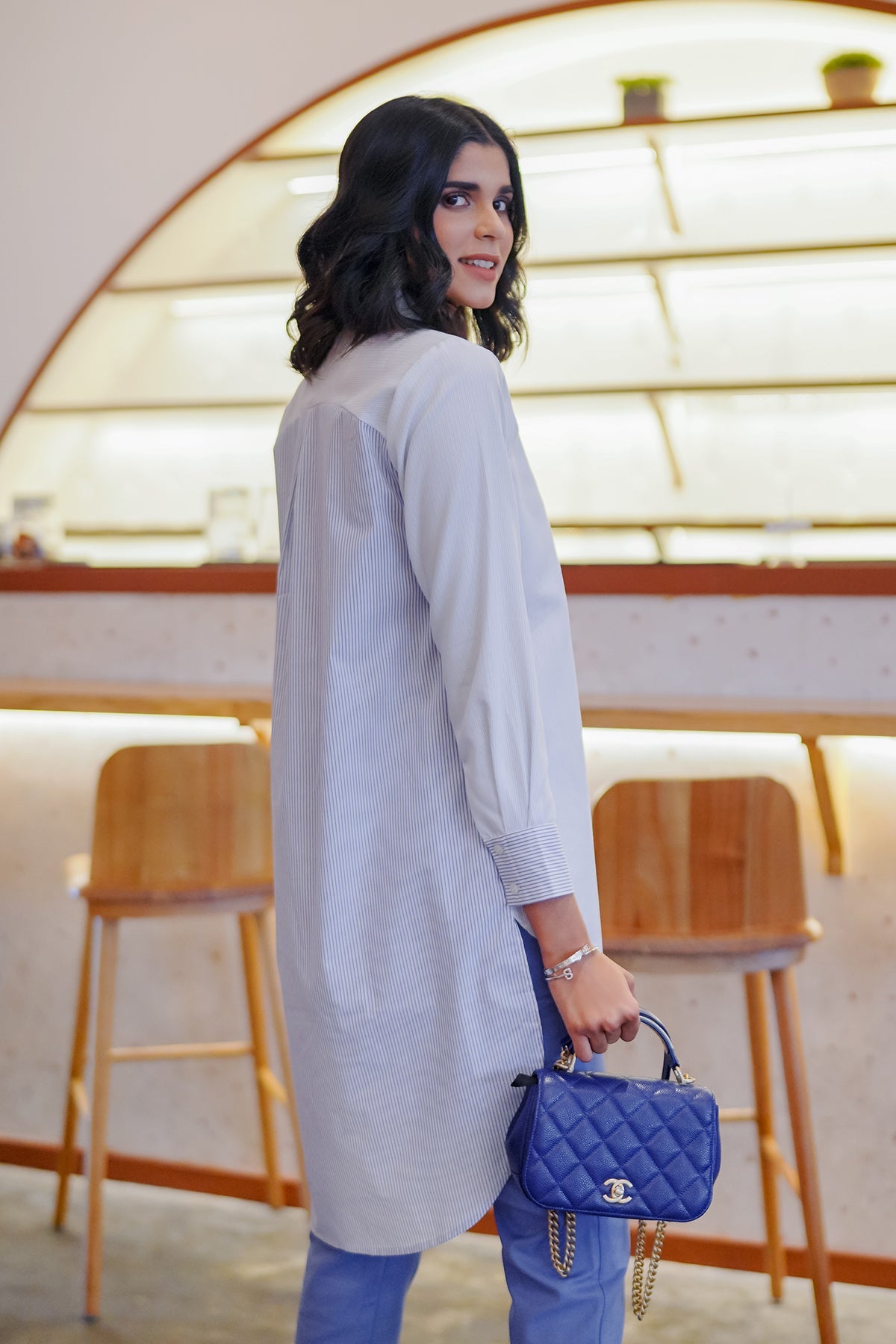 Naala Shirt - Blue Striped