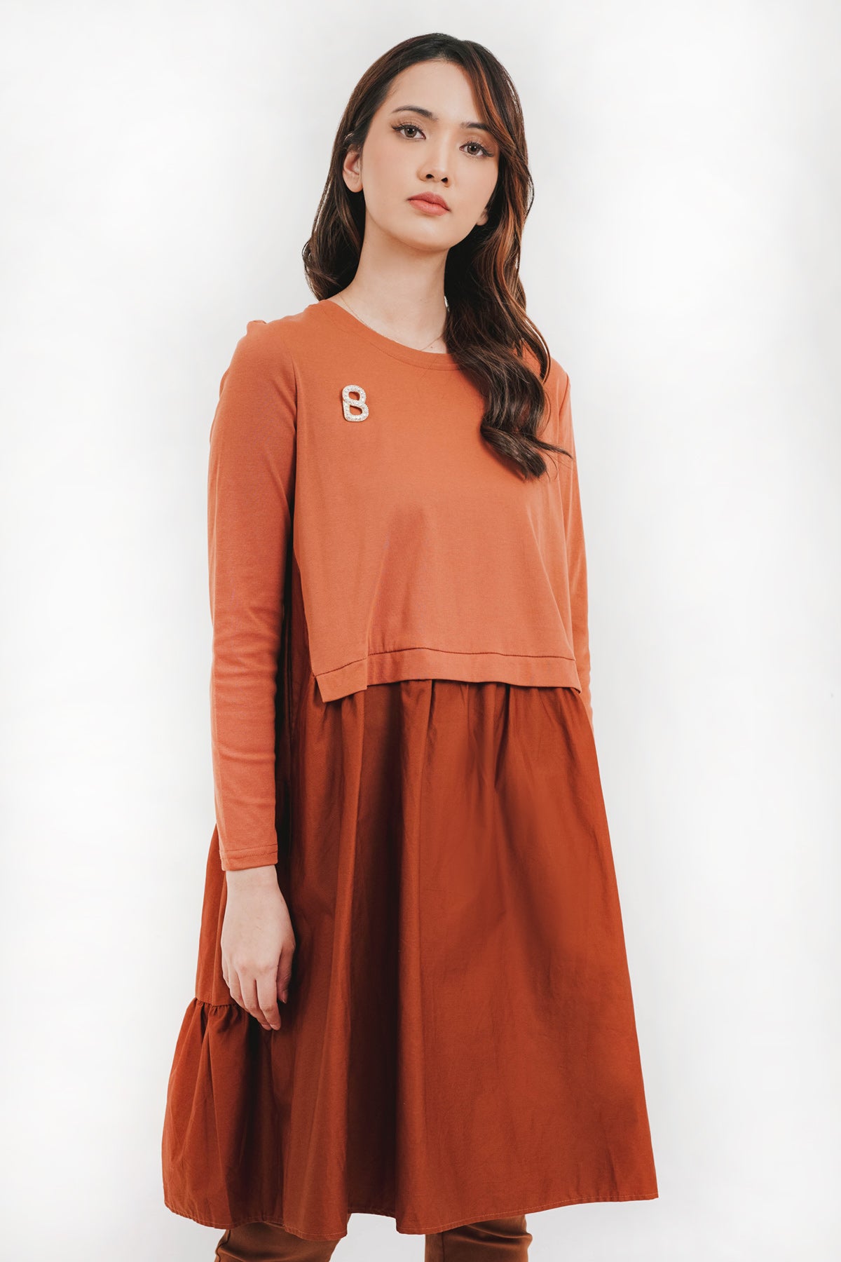 Zalia Top - Brick