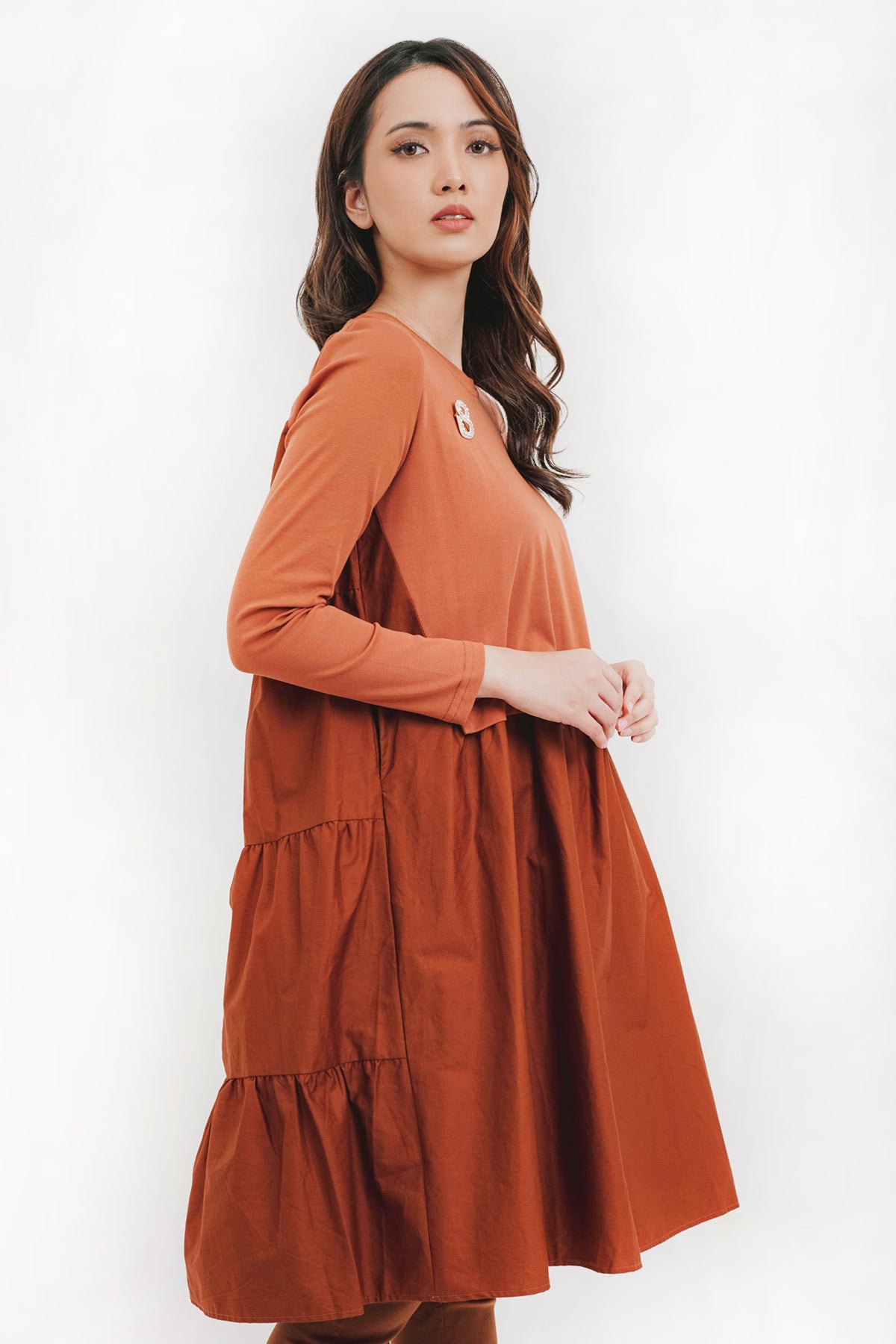 Zalia Top - Brick