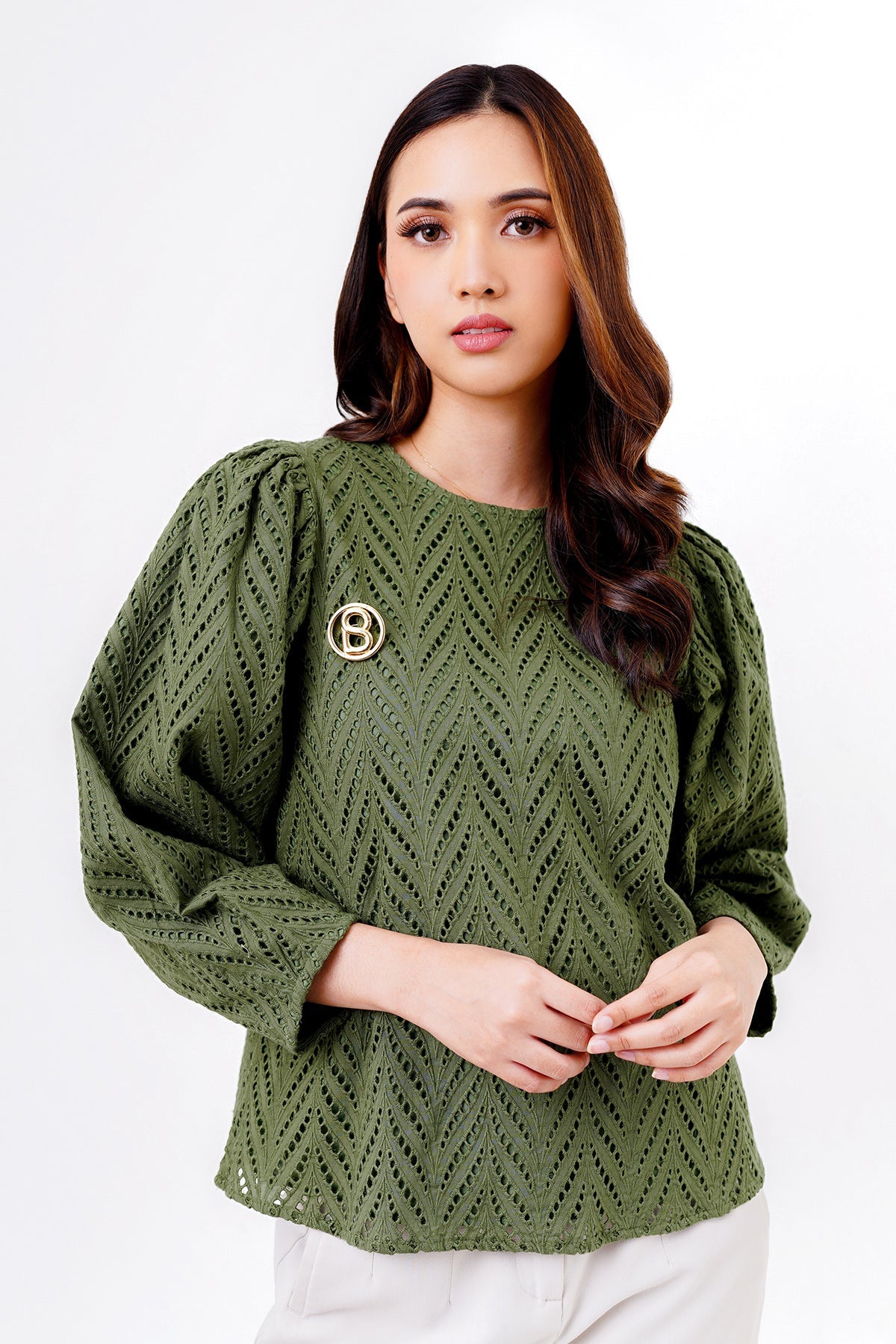 Tilly Blouse - Army Green