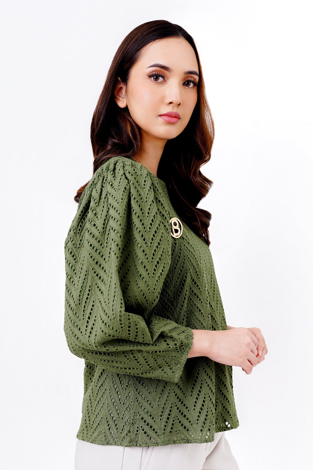 Tilly Blouse - Army Green