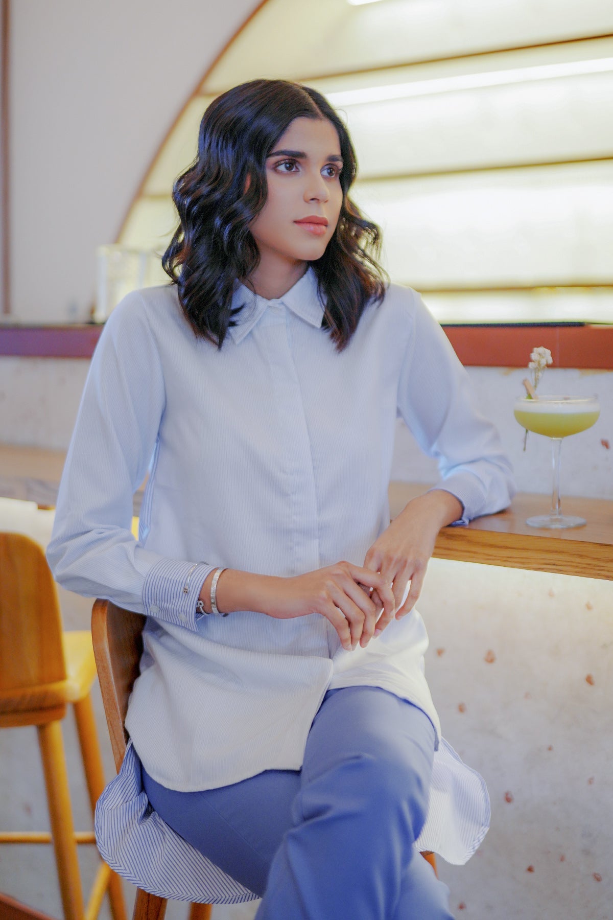 Naala Shirt - Blue Striped