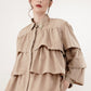 Tiered Ruffle Shirt - Khaki