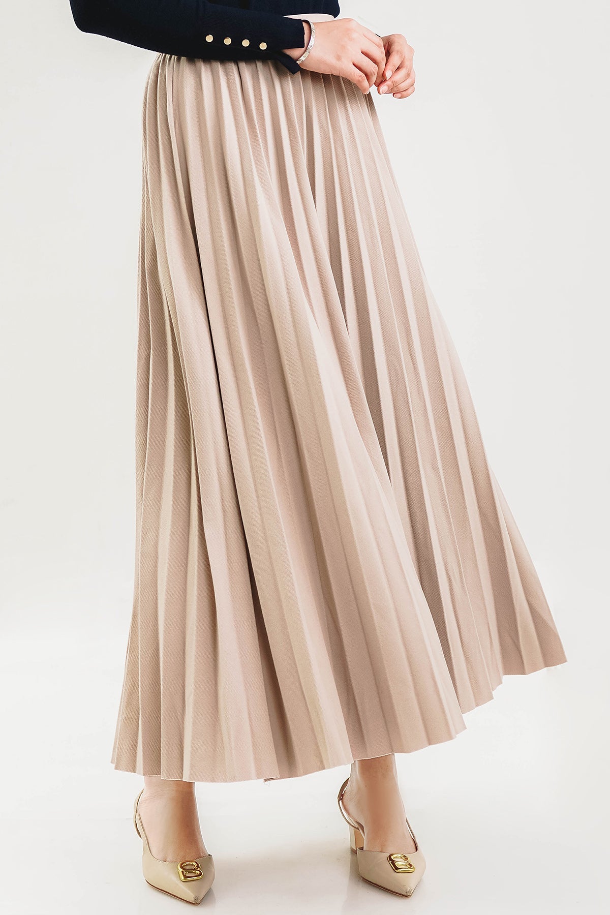 Dear Pleats Skirt - Khaki