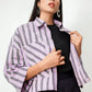 Gaia Crop Shirt - Purple