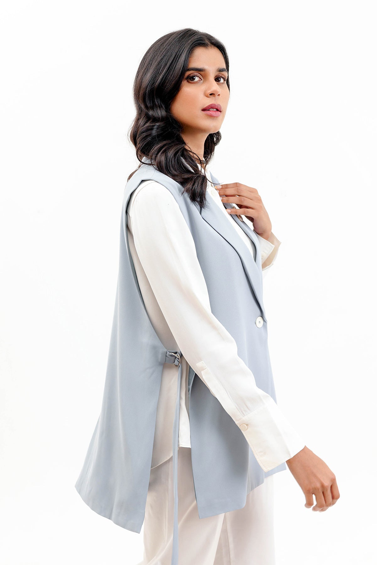 Raine Waistcoat - Blue