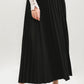 Black Dear Pleats Skirt