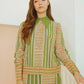 La Bella Stripe Shirt with Lace - Green