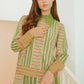 La Bella Stripe Shirt with Lace - Green