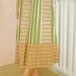 La Bella Stripe Pleated Skirt - Green