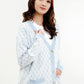 Signature Monogram Cardigan - Bubble Gum