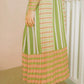 La Bella Stripe Pleated Skirt - Green