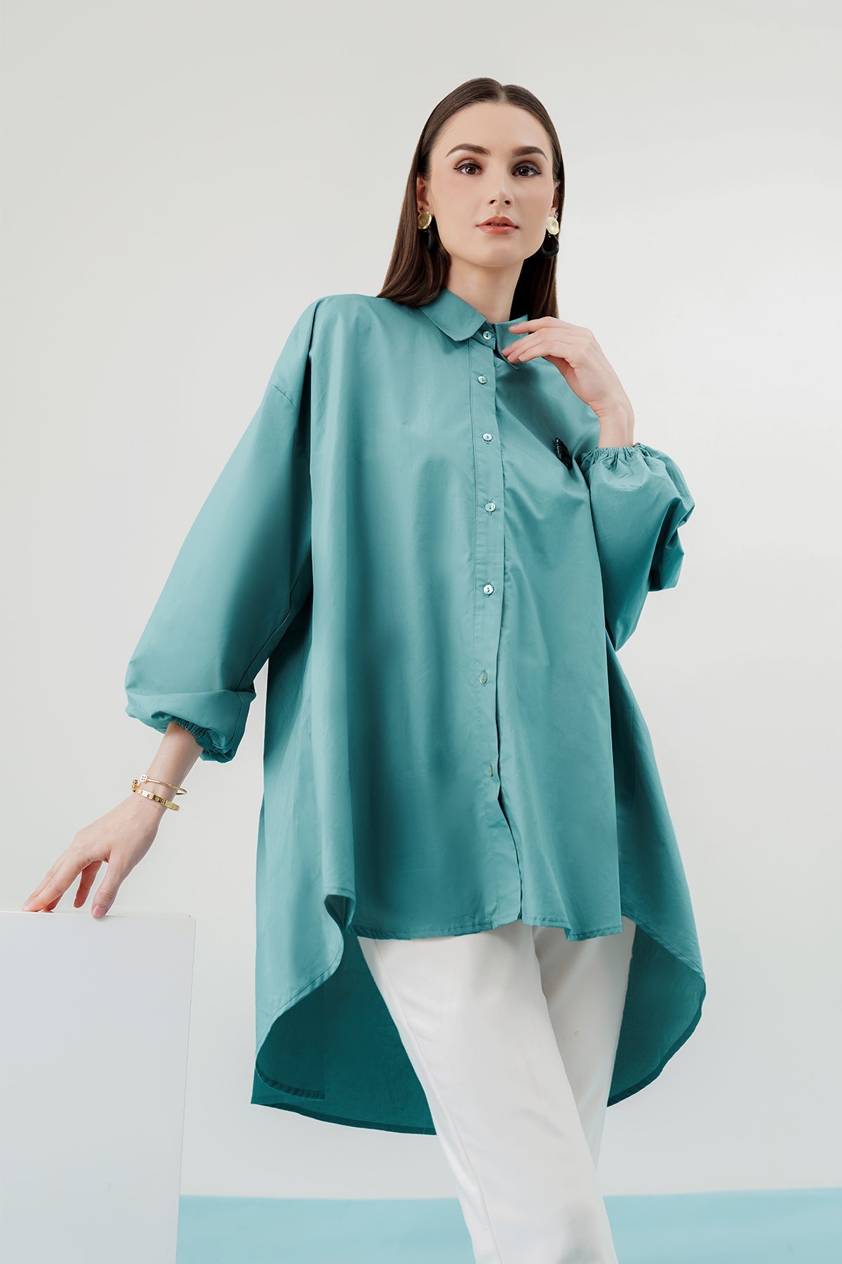 Olivia Shirt - Teal
