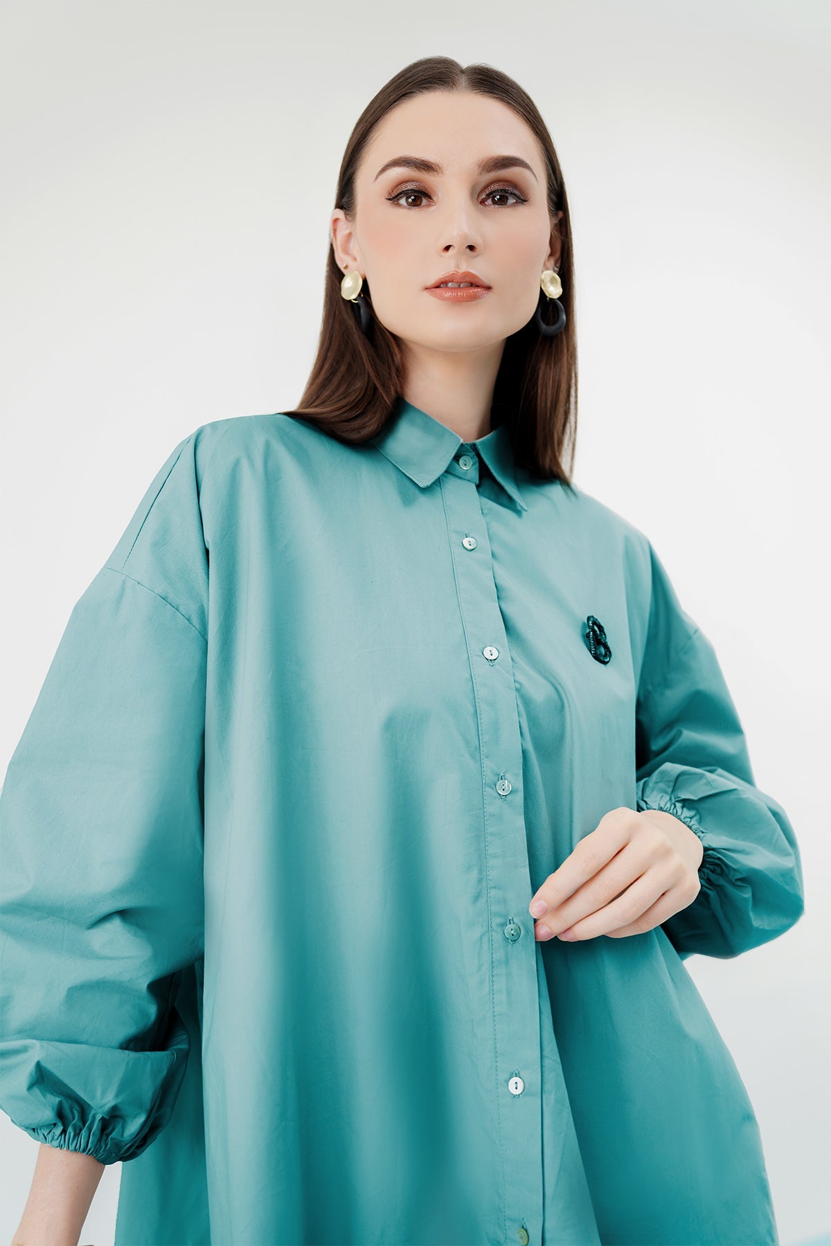 Olivia Shirt - Teal