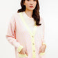Signature Monogram Cardigan - Candy