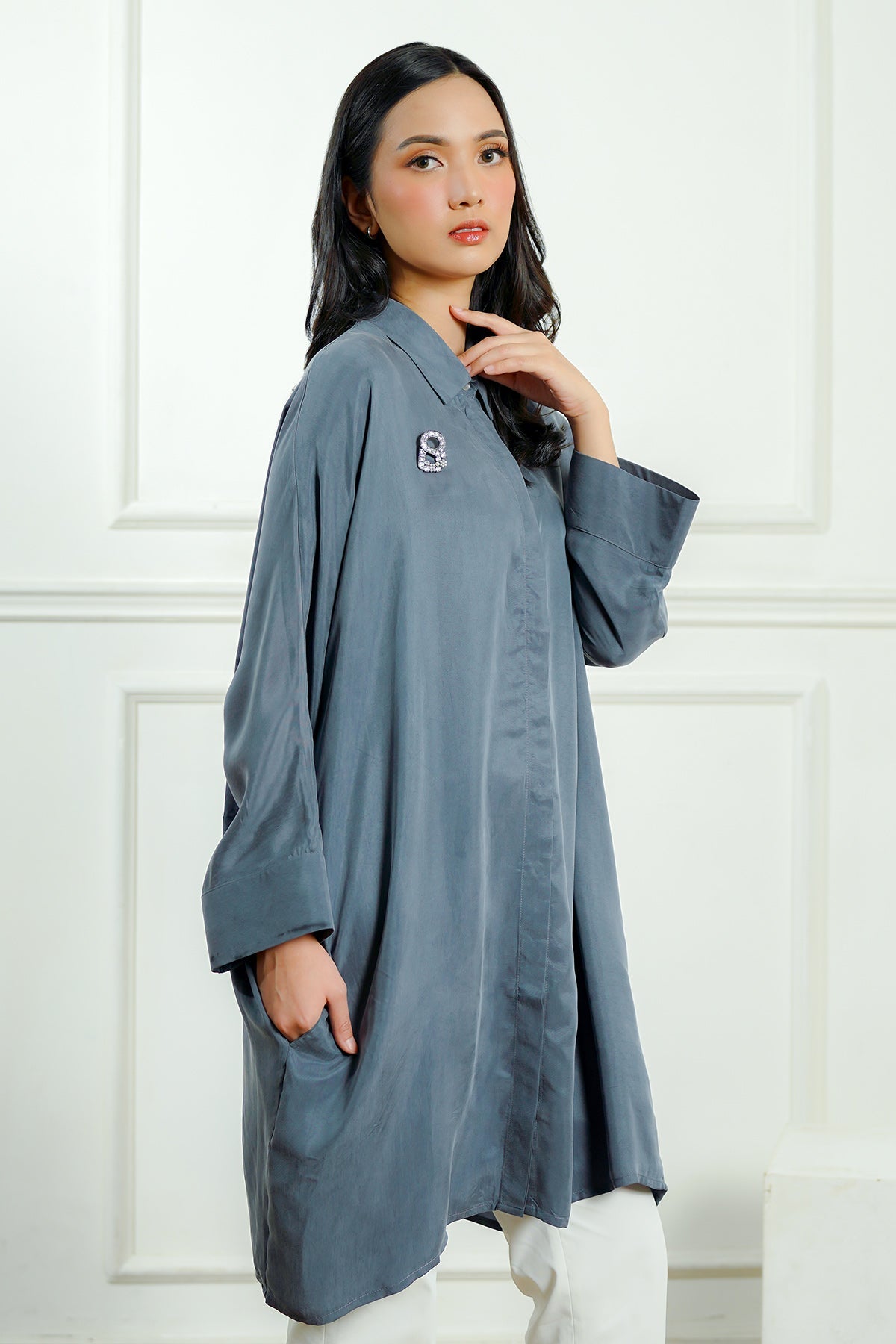 Preferee Shirt - Stone Grey