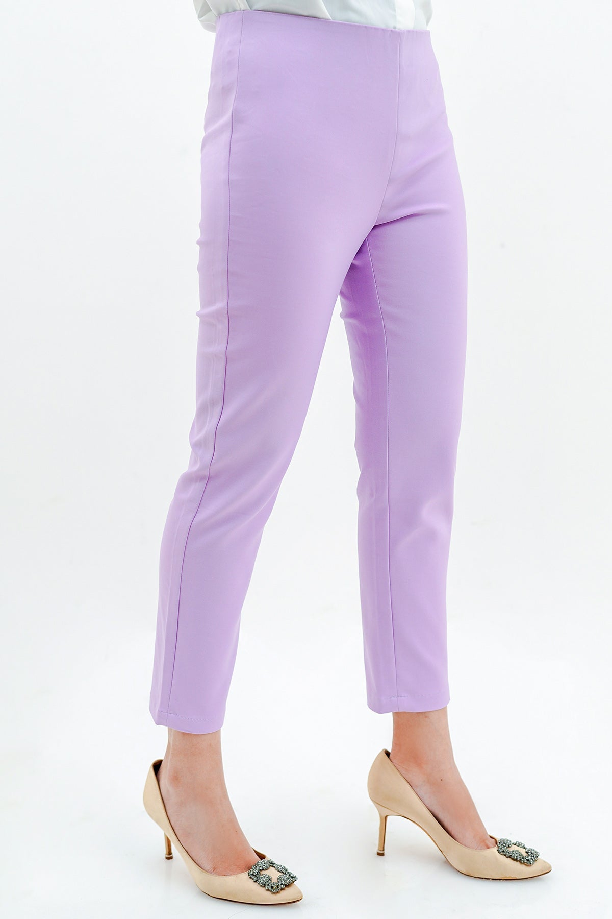 Basic Ankle Pants - Lilac