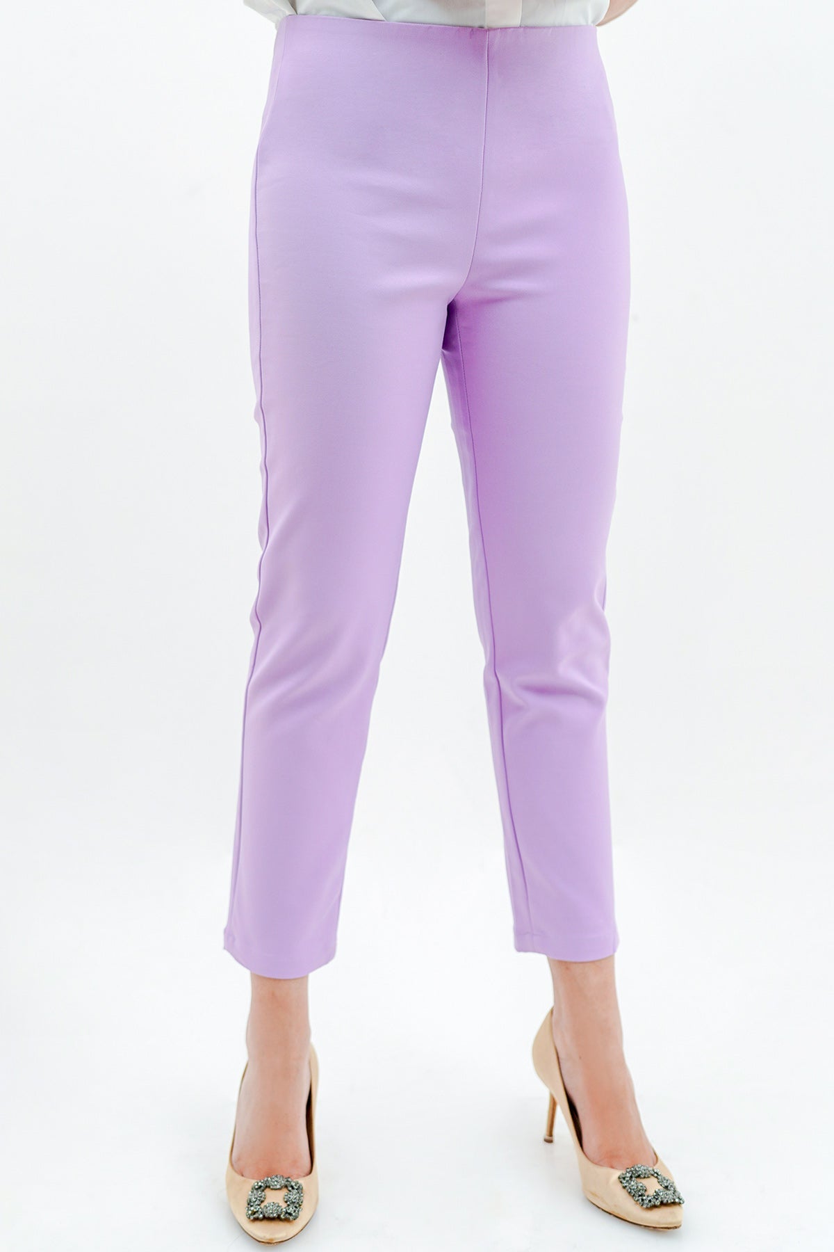 Basic Ankle Pants - Lilac