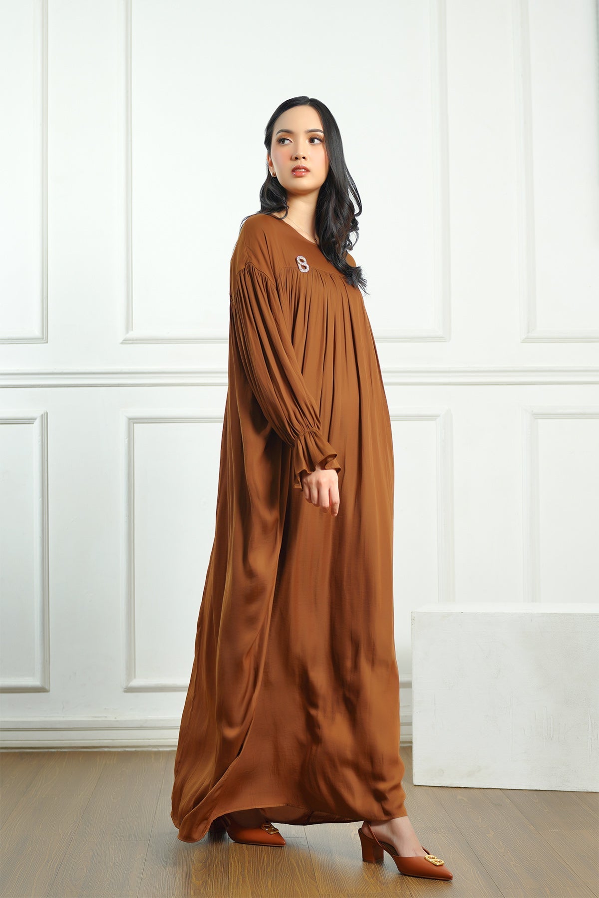 Cara Maxi Dress - Brown