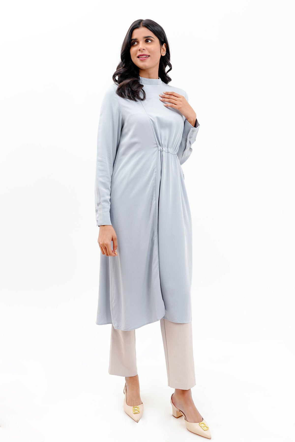 Zuri Midi Dress - Blue