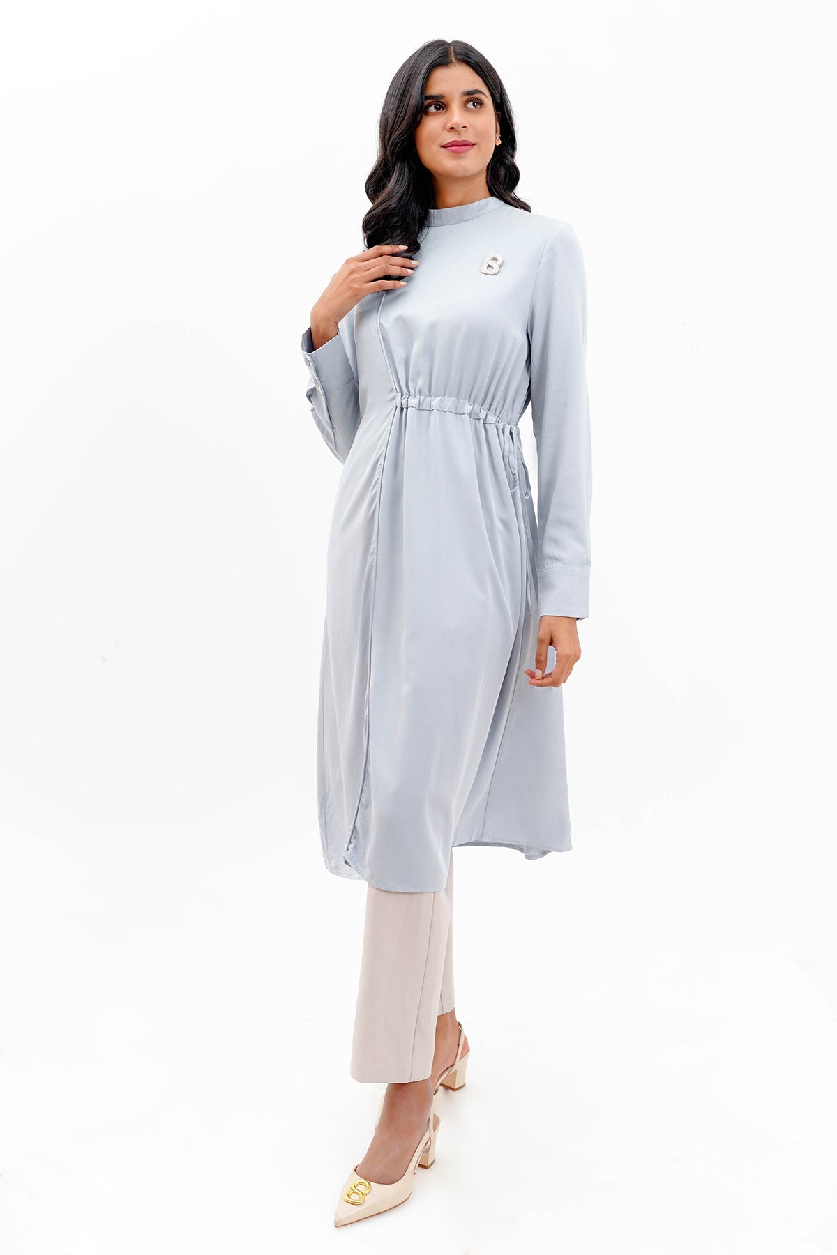 Zuri Midi Dress - Blue