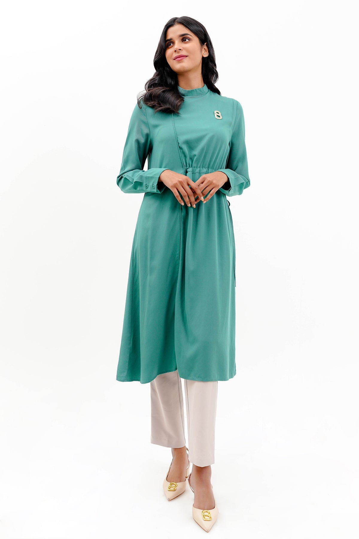 Zuri Midi Dress - Green