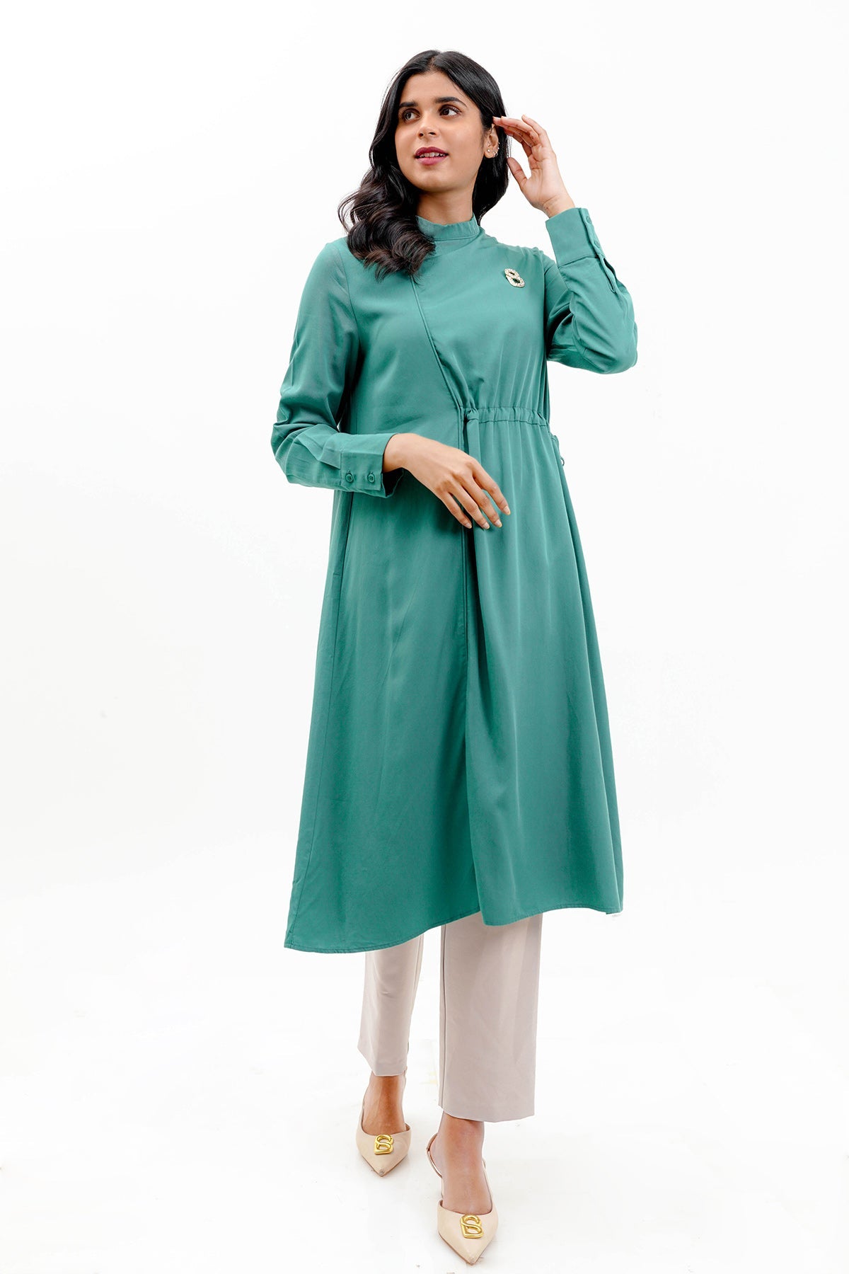 Zuri Midi Dress - Green