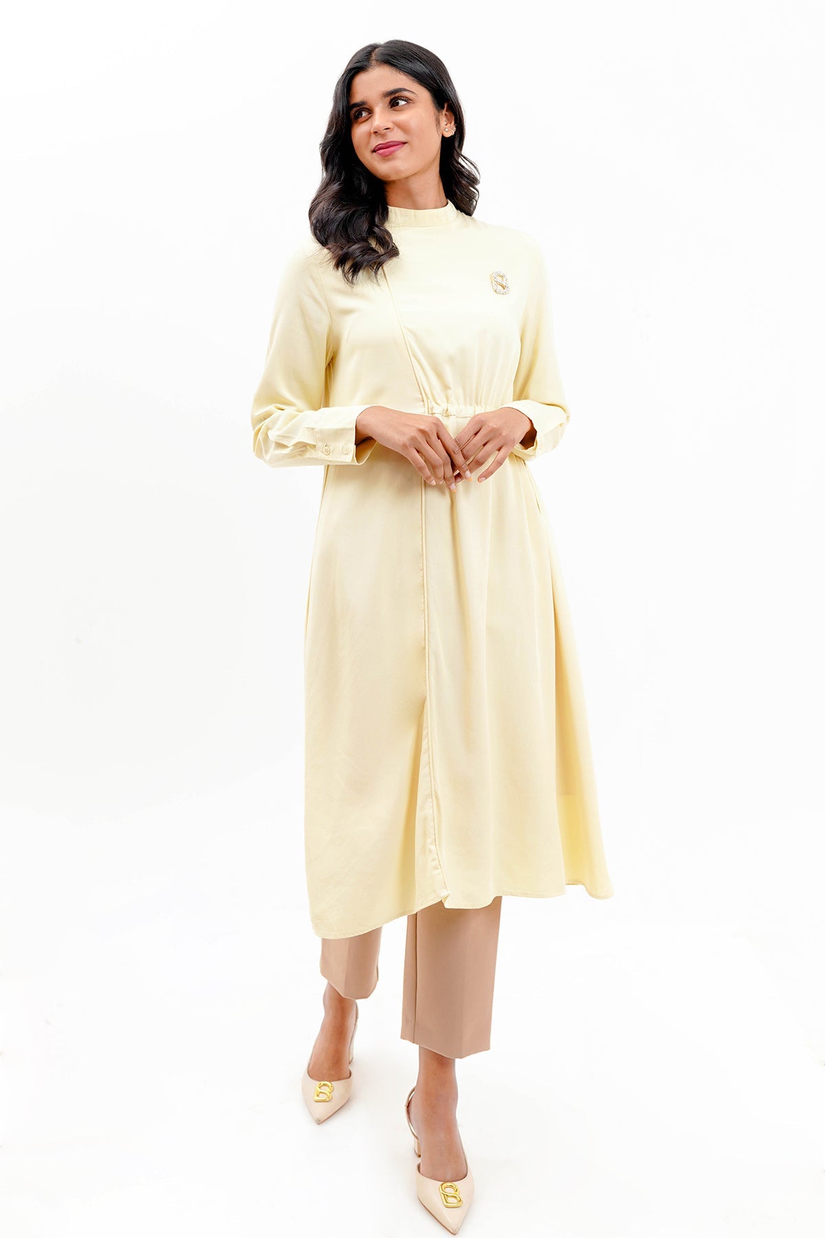 Zuri Midi Dress - Butter