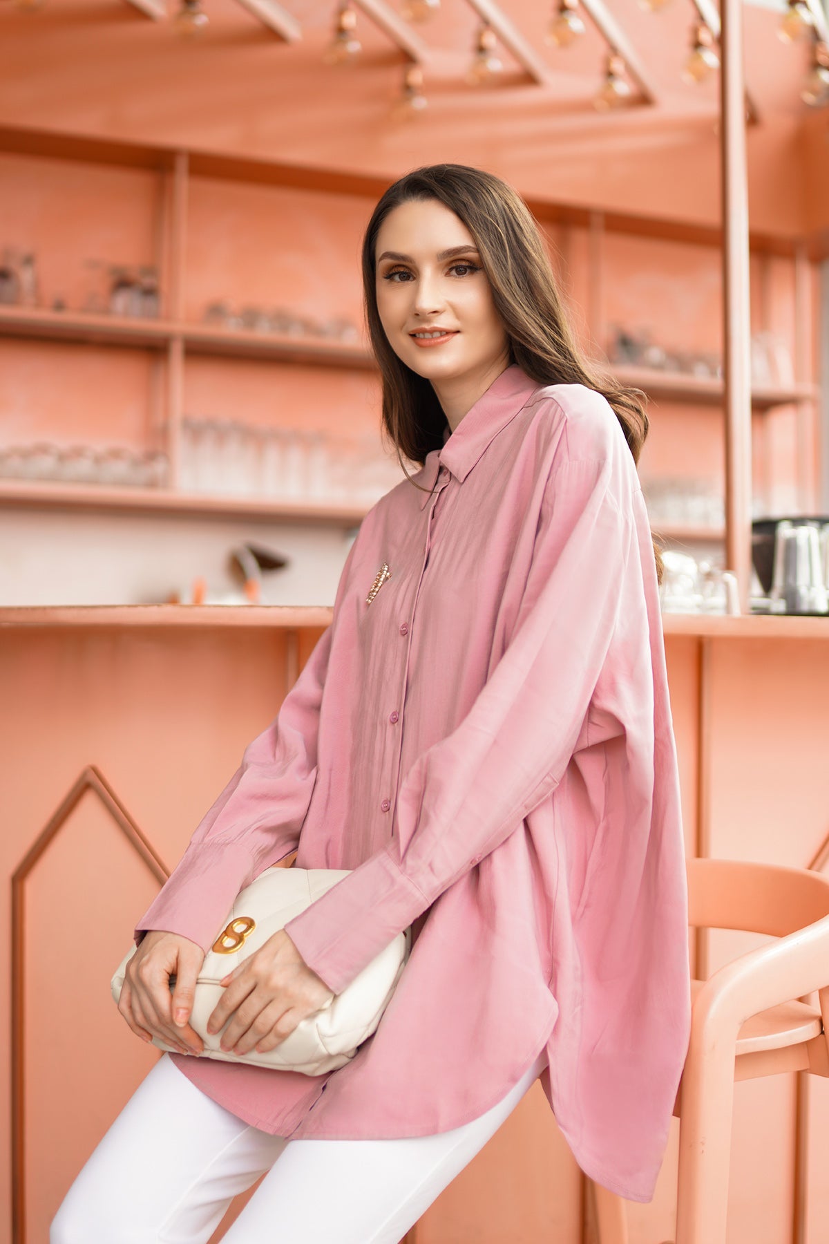 Amira Shirt - Ash Rose
